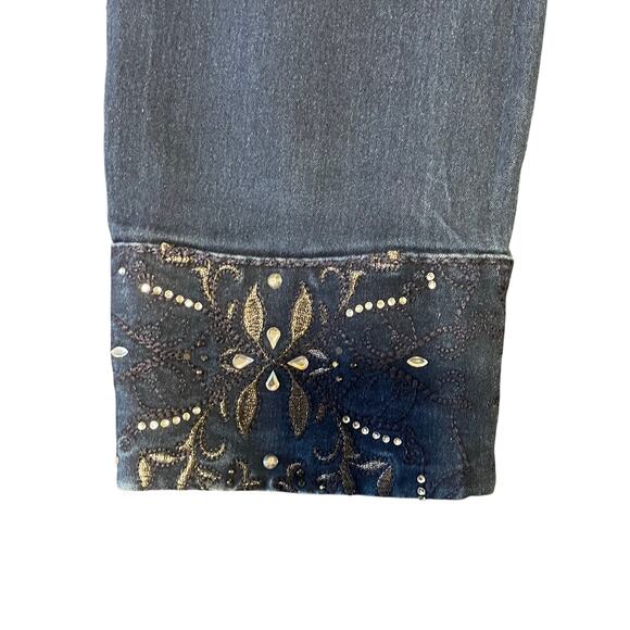 HYDRAULIC, SIZE 12, BLUE SKINNY JEANS WITH DESIGN - Picture 6 of 7
